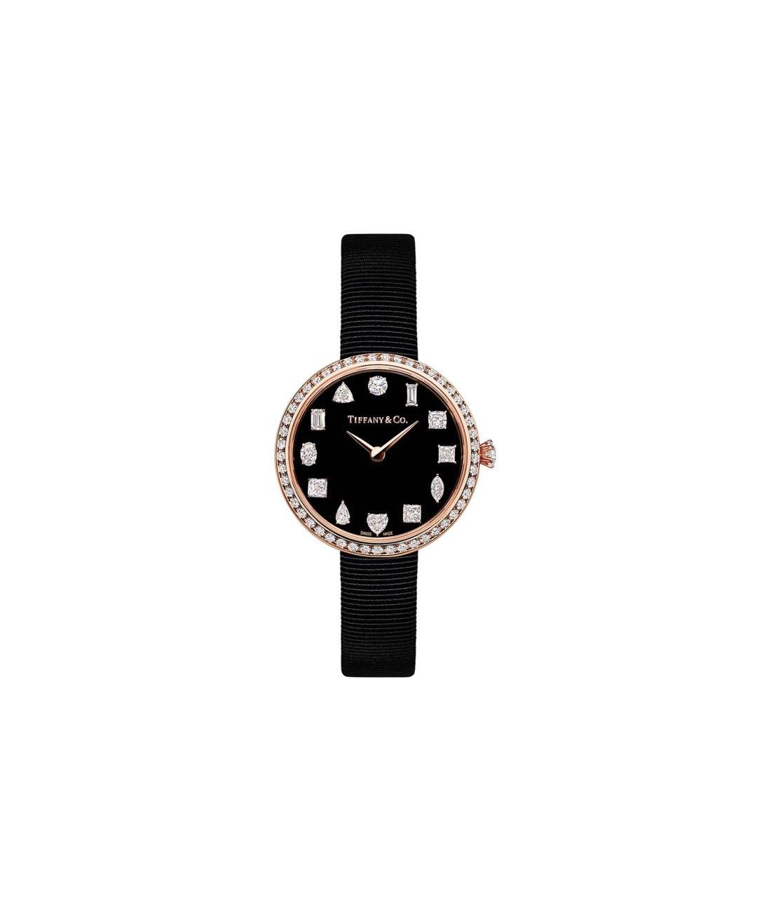 TIFFANY&CO Черные часы из розового золота, фото 1
