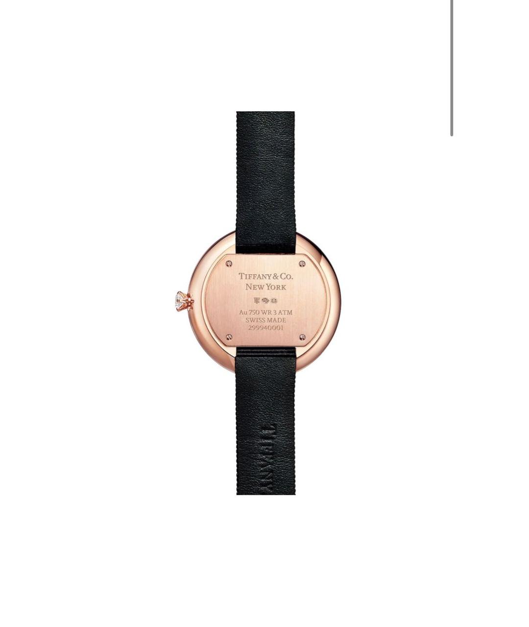 TIFFANY&CO Черные часы из розового золота, фото 2