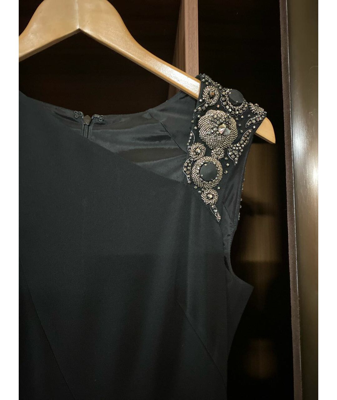 ESCADA Черное полиэстеровое вечернее платье, фото 2