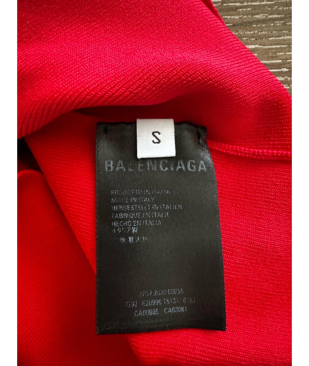 BALENCIAGA Красный вискозный джемпер / свитер, фото 4