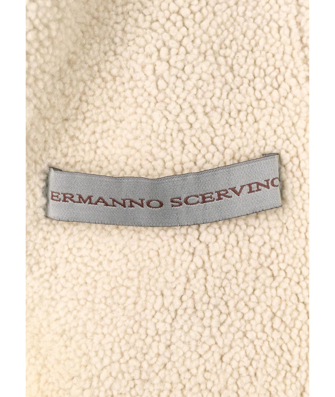 ERMANNO SCERVINO Серая шерстяная дубленка, фото 4