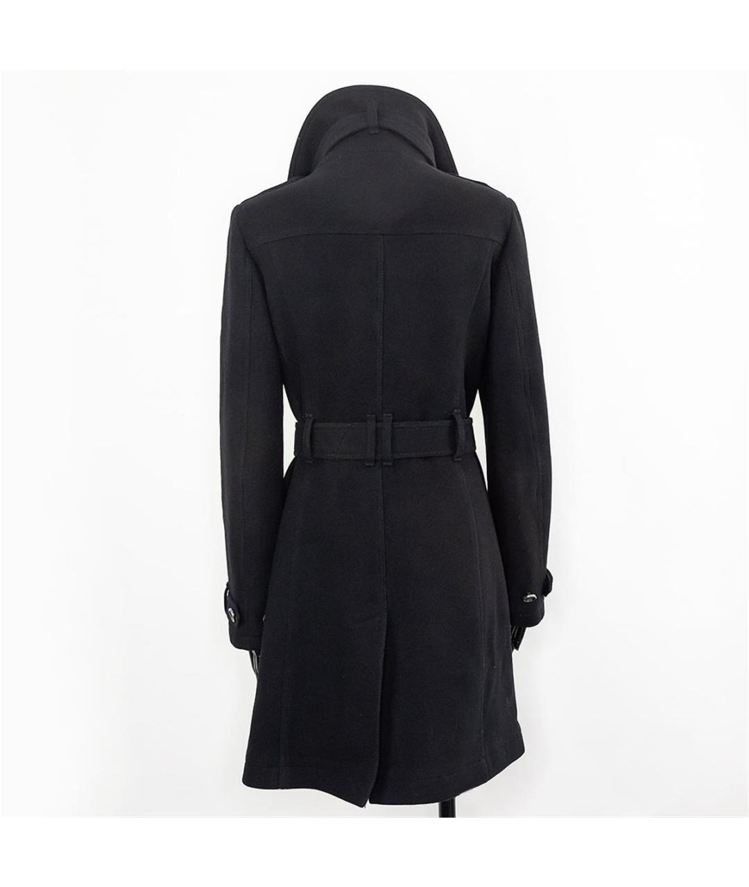 BURBERRY Черное шерстяное пальто, фото 3