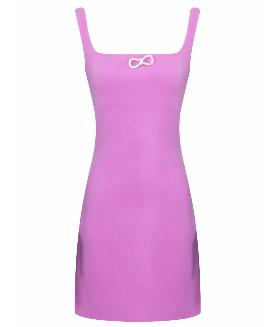 MACH&MACH Фиолетовое шерстяное повседневное платье, фото 1