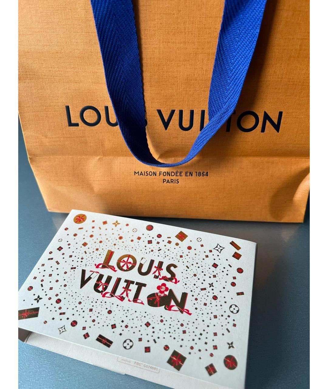 LOUIS VUITTON Коричневый кожаный браслет, фото 7