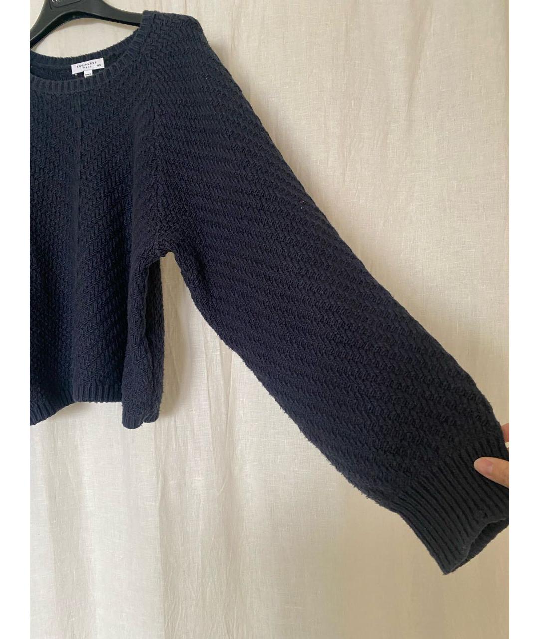 EQUIPMENT Темно-синий кашемировый джемпер / свитер, фото 5