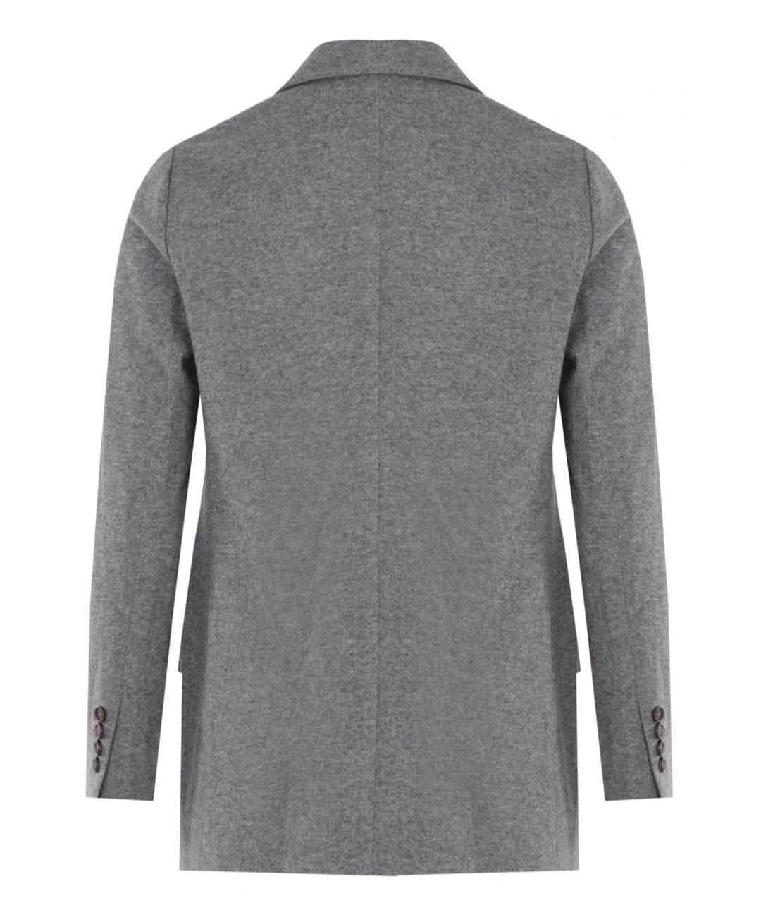 BRUNELLO CUCINELLI Серый кашемировый жакет/пиджак, фото 2