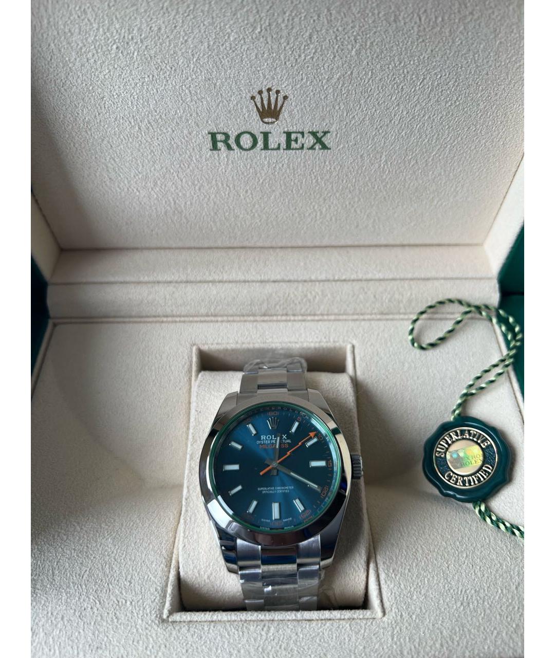 ROLEX Серебряные часы, фото 9