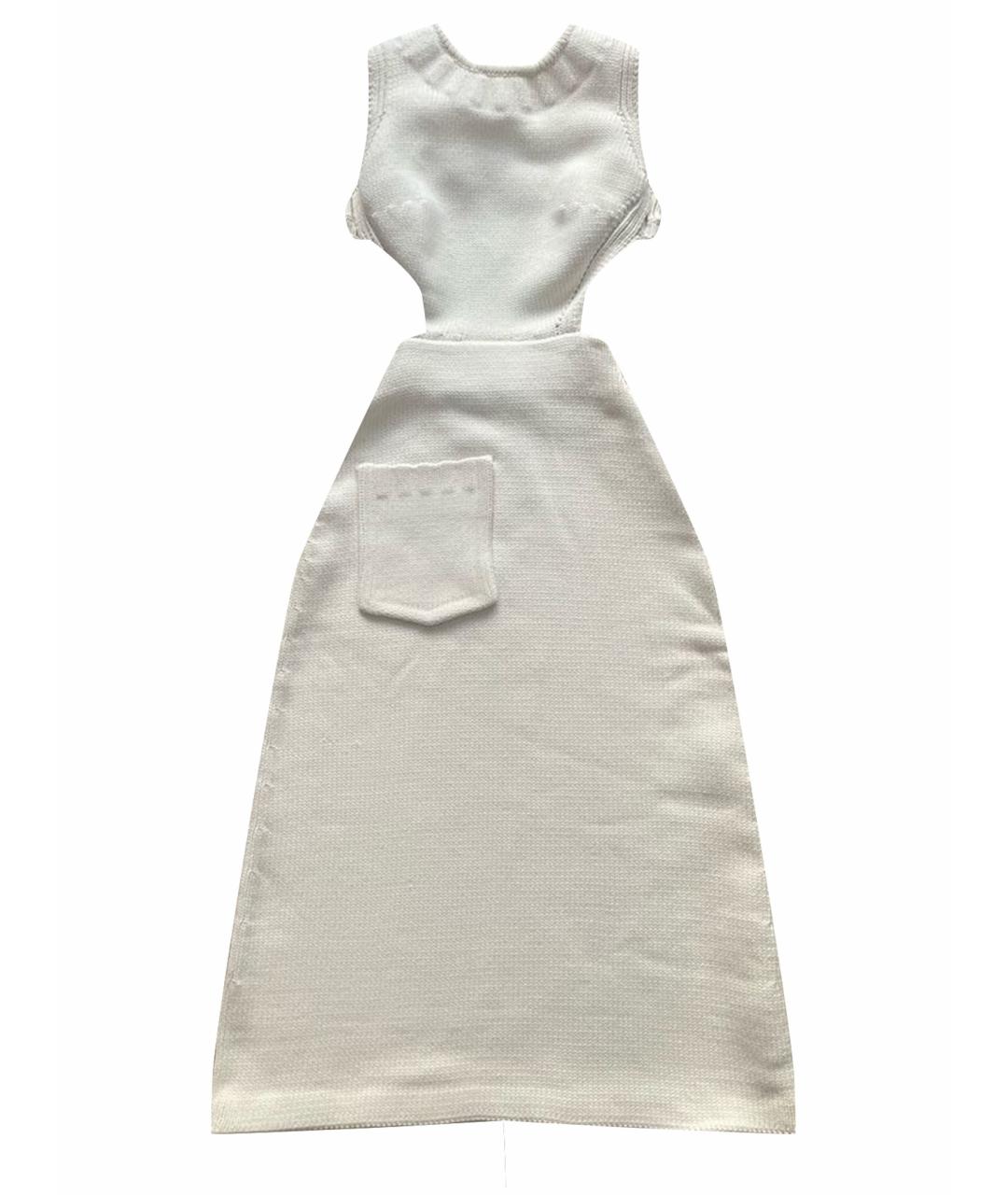 FENDI Бежевое полиамидовое коктейльное платье, фото 1