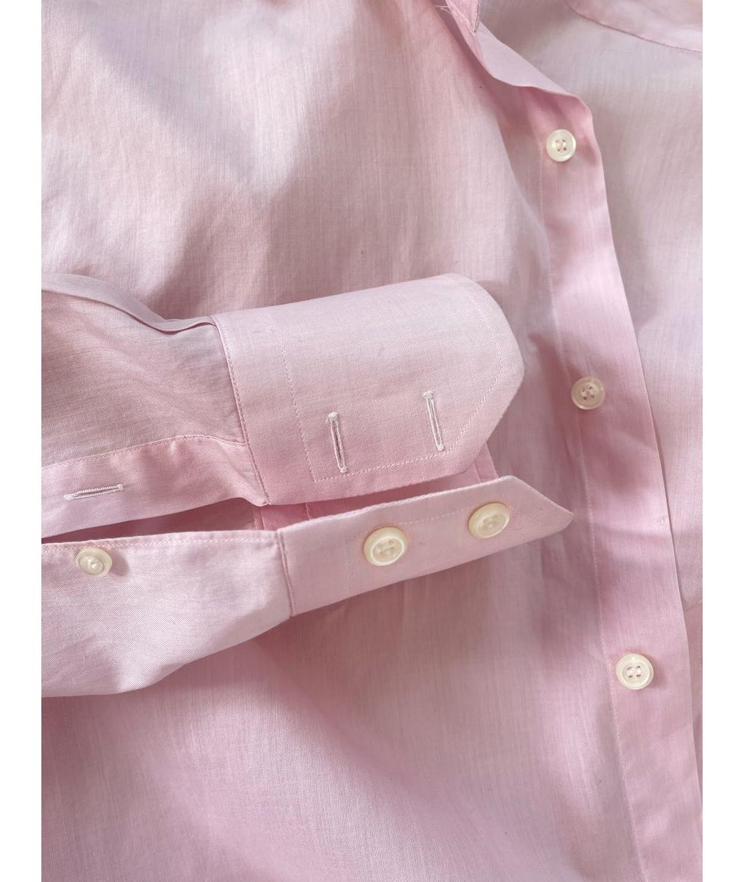 PATRICK HELLMANN Розовая хлопковая классическая рубашка, фото 7
