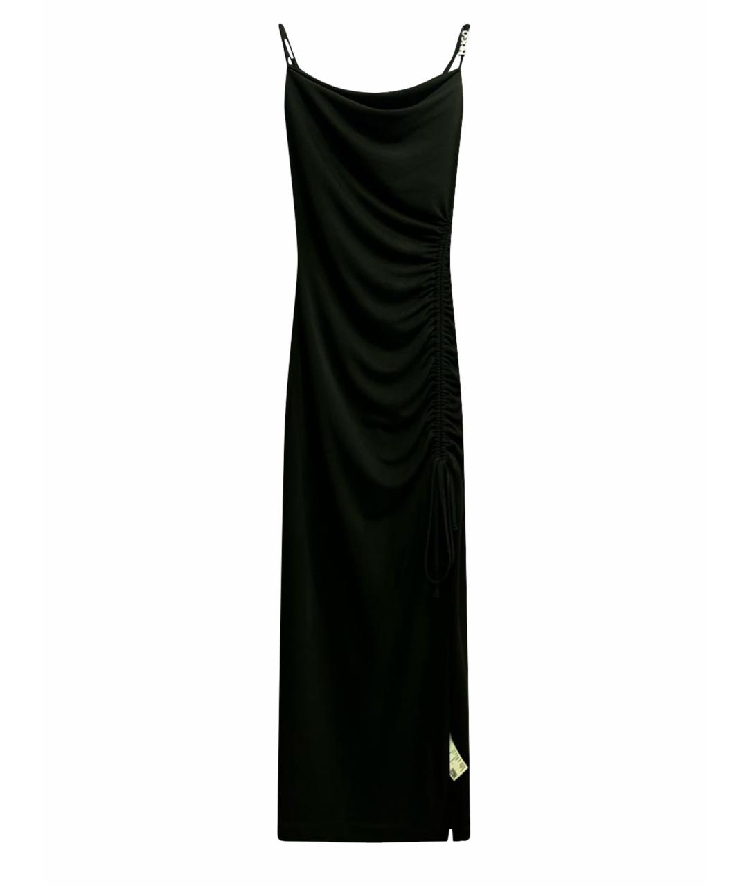 HUGO BOSS Черное полиэстеровое вечернее платье, фото 1