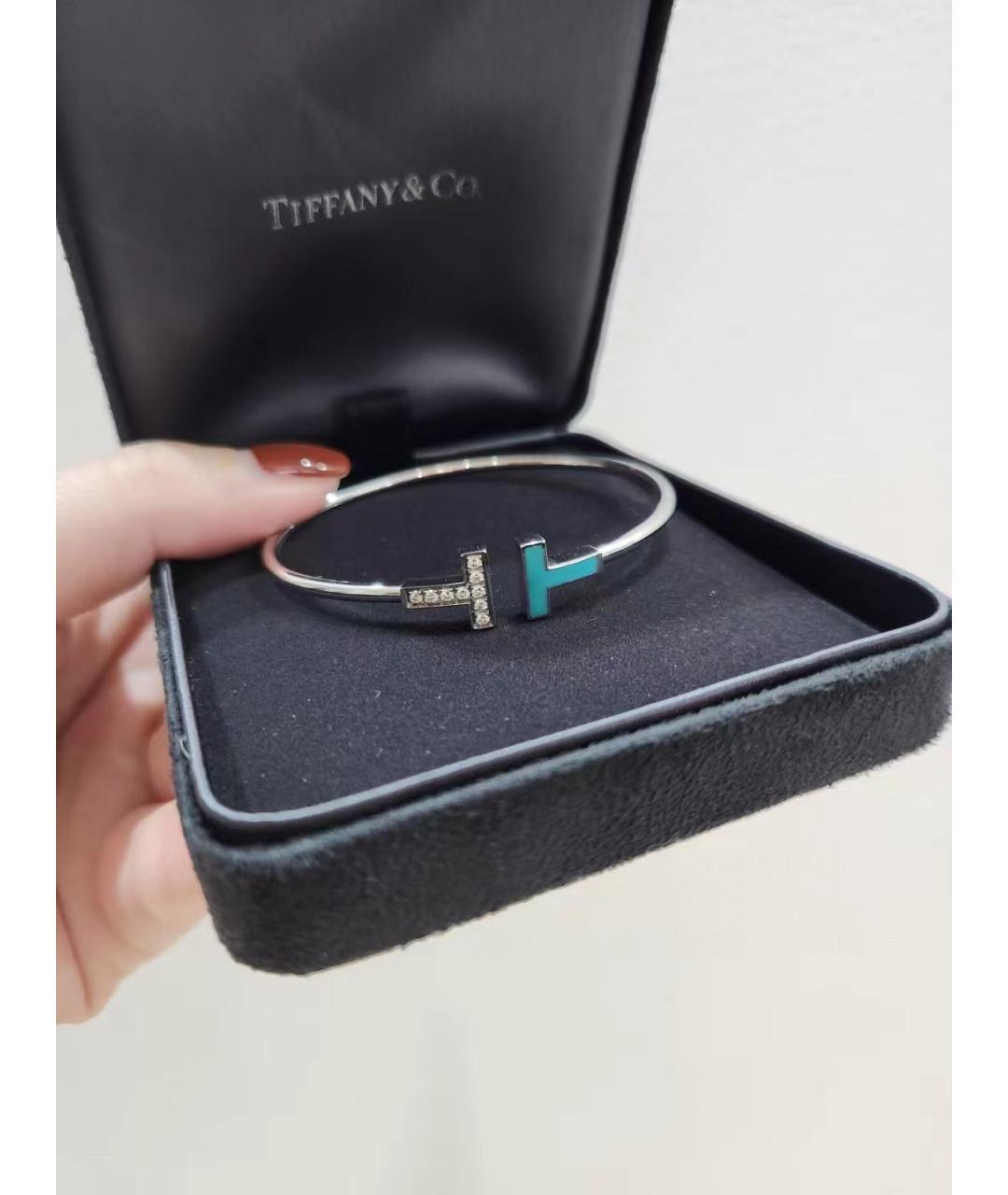 TIFFANY&CO Серебрянный браслет из белого золота, фото 2