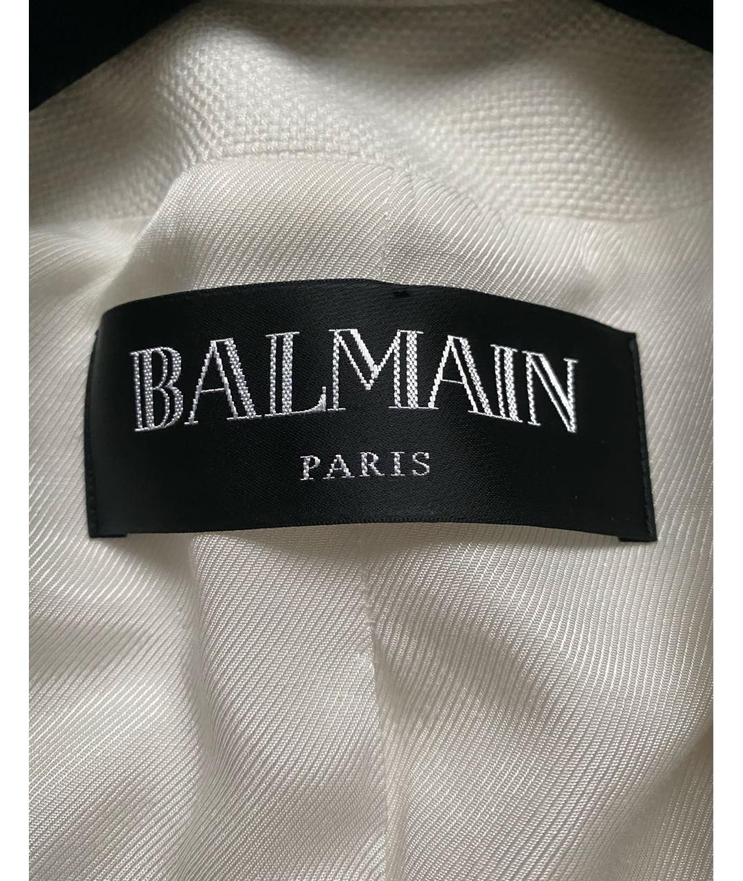 BALMAIN Белый вискозный жакет/пиджак, фото 2