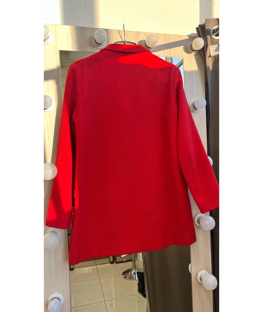 MAJE Красный хлопковый жакет/пиджак, фото 2
