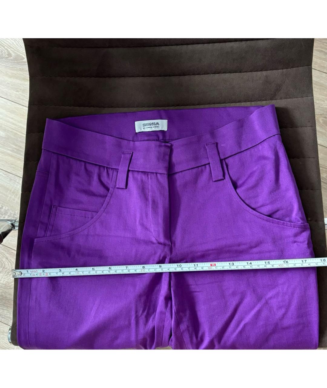 SONIA BY SONIA RYKIEL Фиолетовые брюки узкие, фото 5