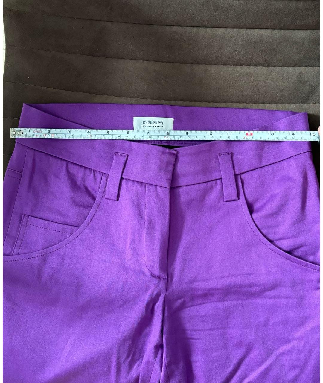 SONIA BY SONIA RYKIEL Фиолетовые брюки узкие, фото 4