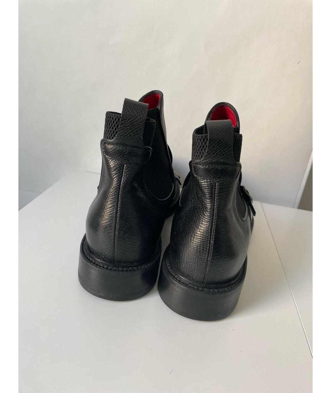BARRETT Черные кожаные высокие ботинки, фото 4