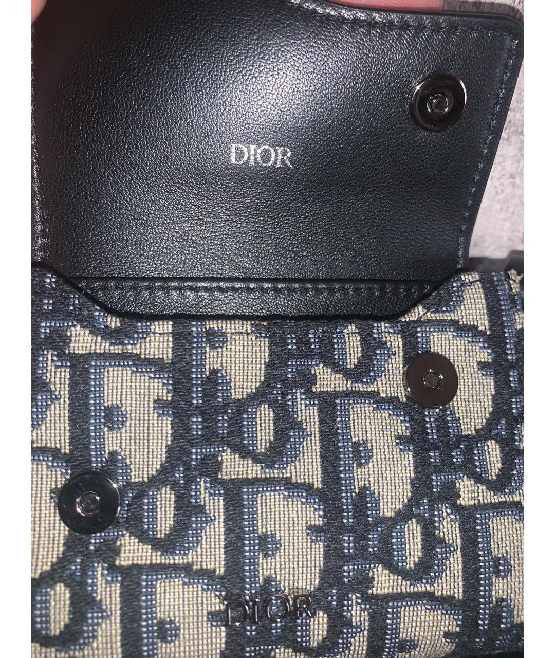 CHRISTIAN DIOR Черная жаккардовая сумка на плечо, фото 3