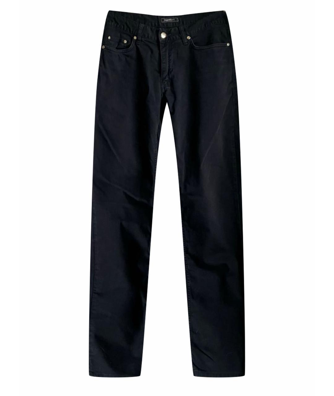 ZEGNA SPORT Темно-синие хлопковые джинсы скинни, фото 1
