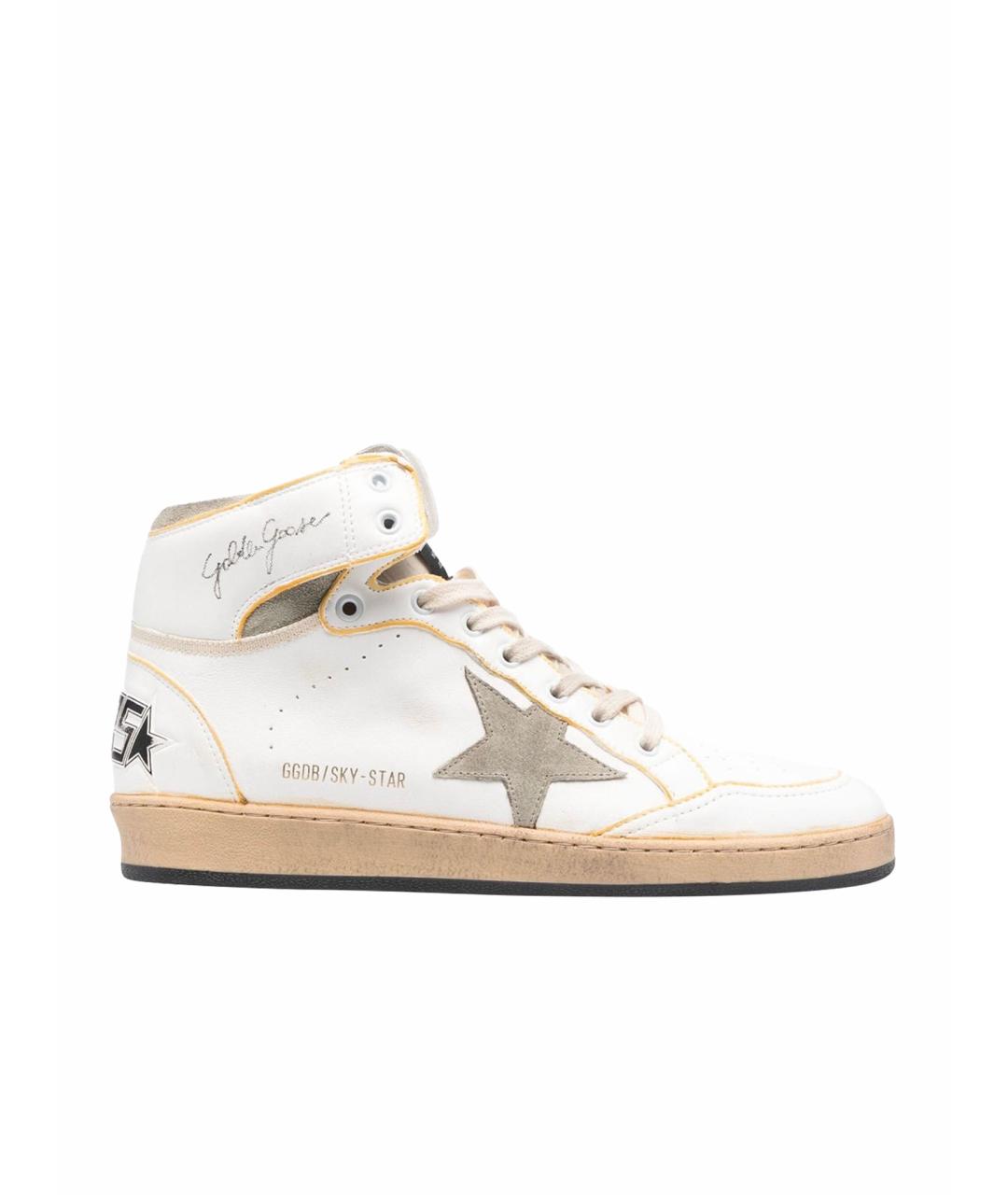 GOLDEN GOOSE DELUXE BRAND Бирюзовые кожаные кеды, фото 1