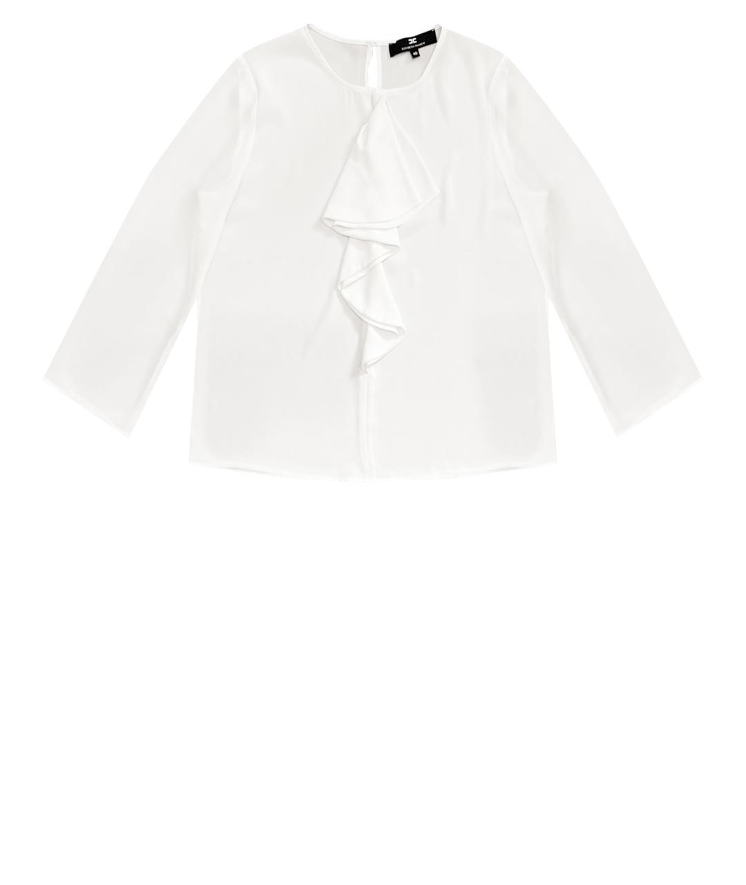 ELISABETTA FRANCHI Белая полиэстеровая блузы, фото 1