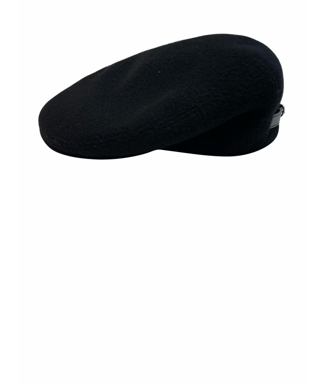 HERMES PRE-OWNED Черная кашемировая кепка/бейсболка, фото 1