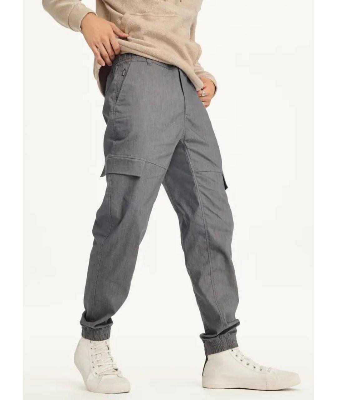 DKNY Серые повседневные брюки, фото 3