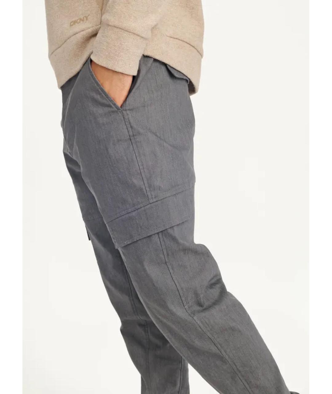 DKNY Серые повседневные брюки, фото 6