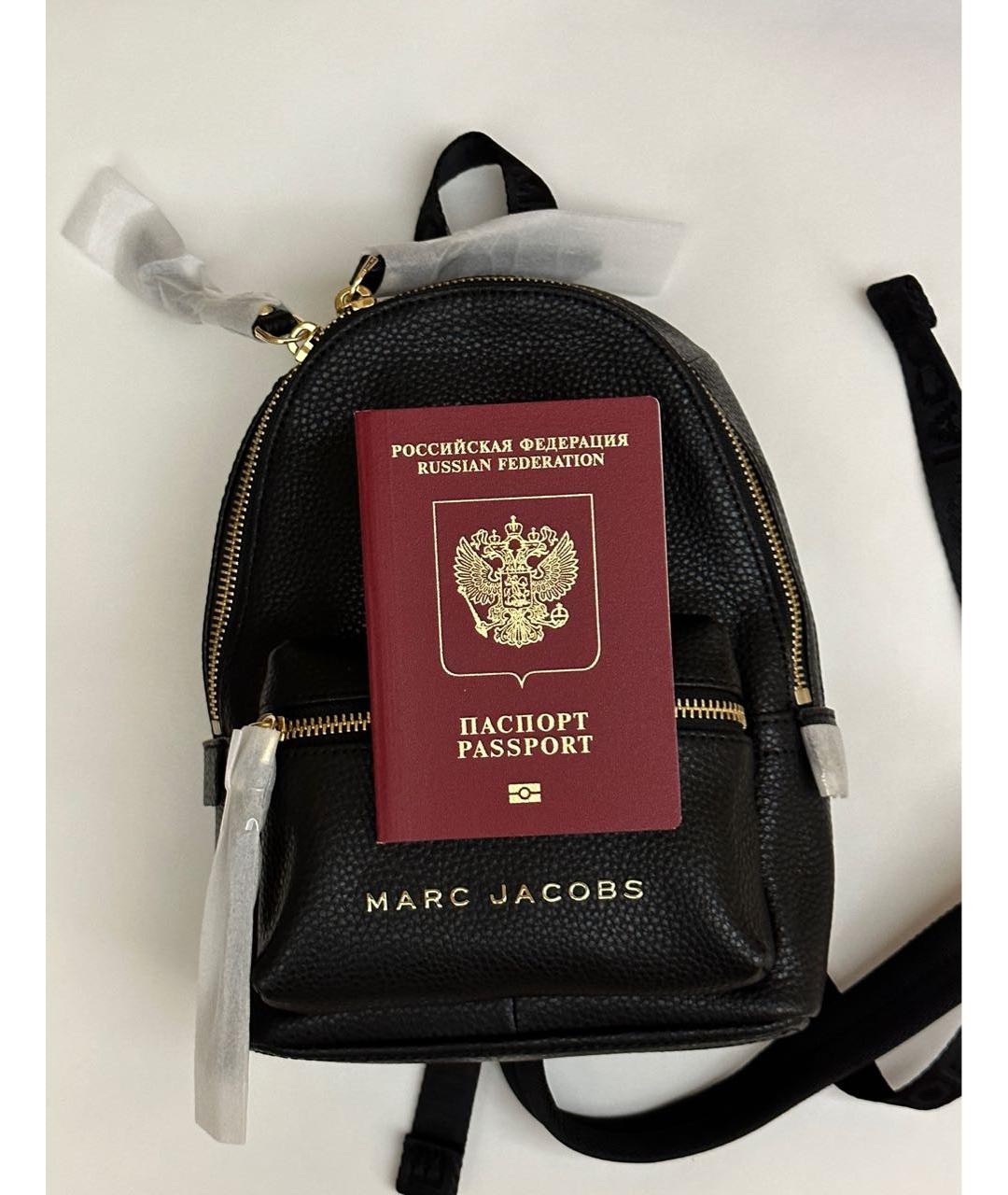 MARC JACOBS Черный кожаный рюкзак, фото 6