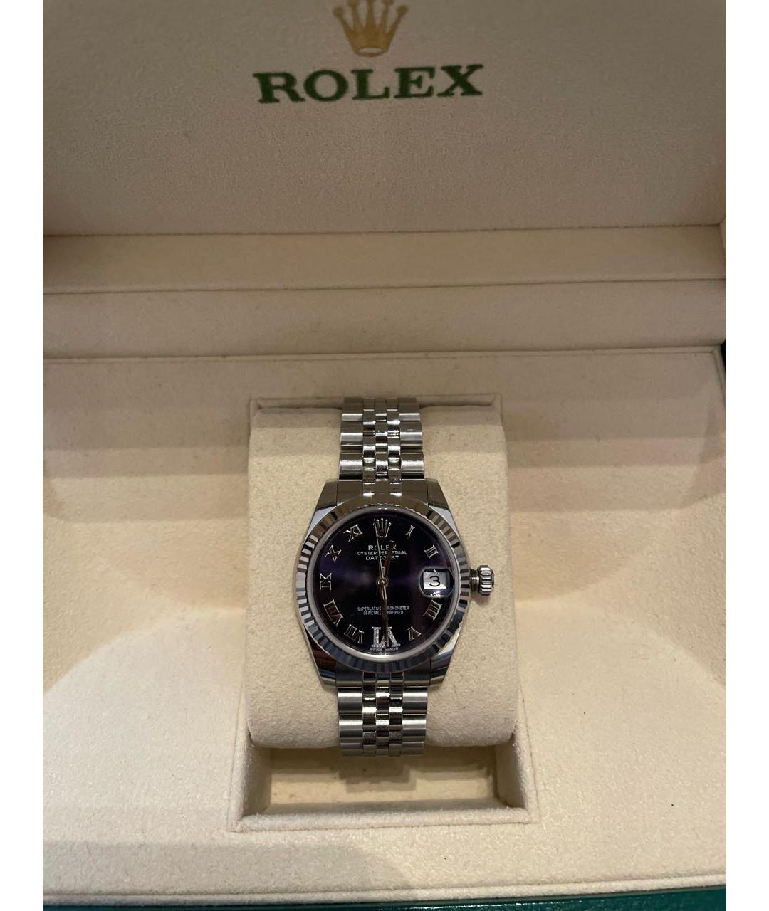 ROLEX Серебряные часы из белого золота, фото 6