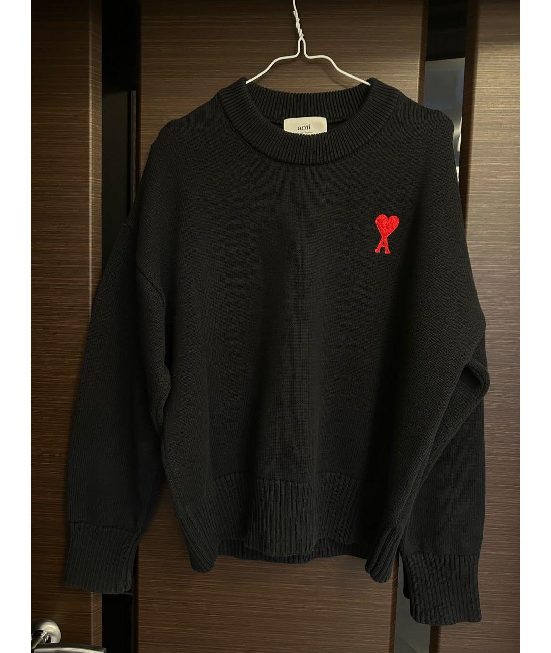 AMI ALEXANDRE MATTIUSSI Черный джемпер / свитер, фото 3