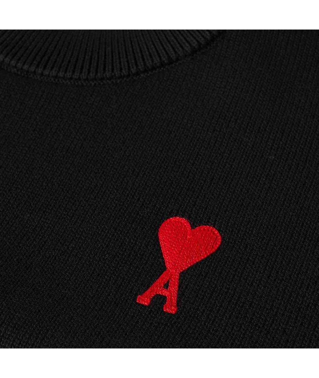 AMI ALEXANDRE MATTIUSSI Черный джемпер / свитер, фото 2