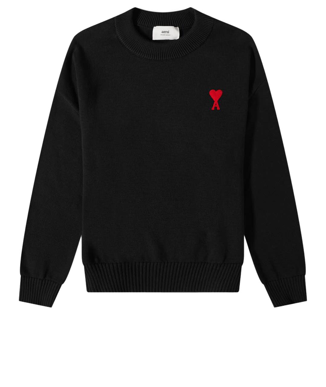 AMI ALEXANDRE MATTIUSSI Черный джемпер / свитер, фото 1