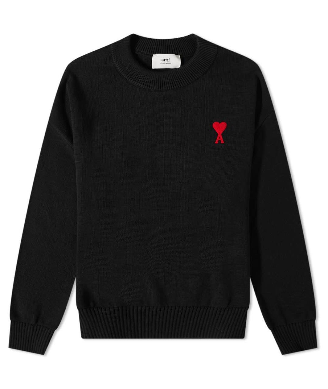 AMI ALEXANDRE MATTIUSSI Черный джемпер / свитер, фото 5