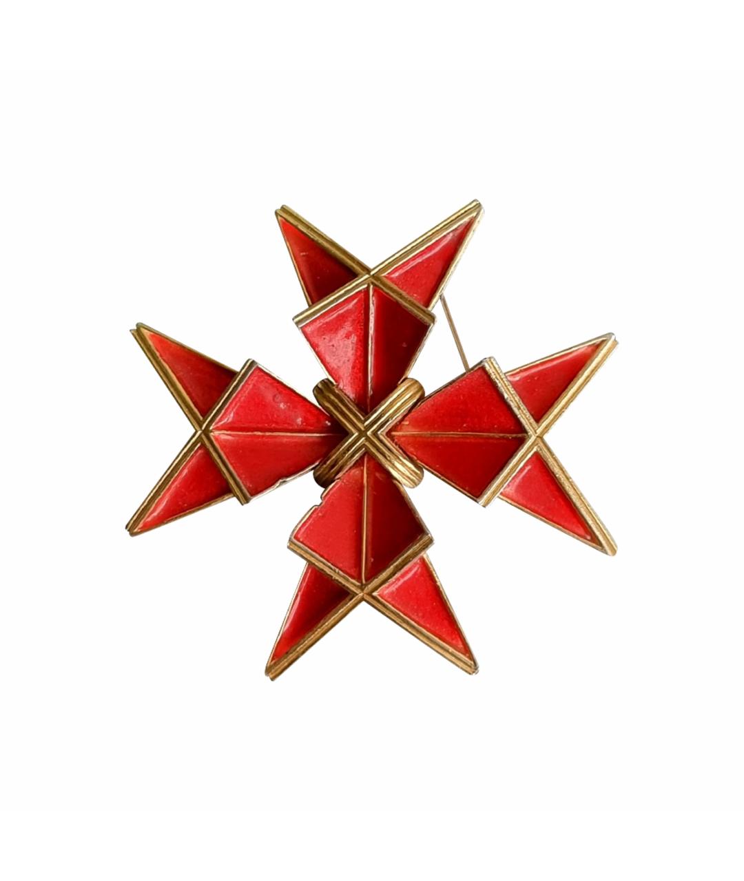 TRIFARI Красная металлическая булавка / брошь, фото 1