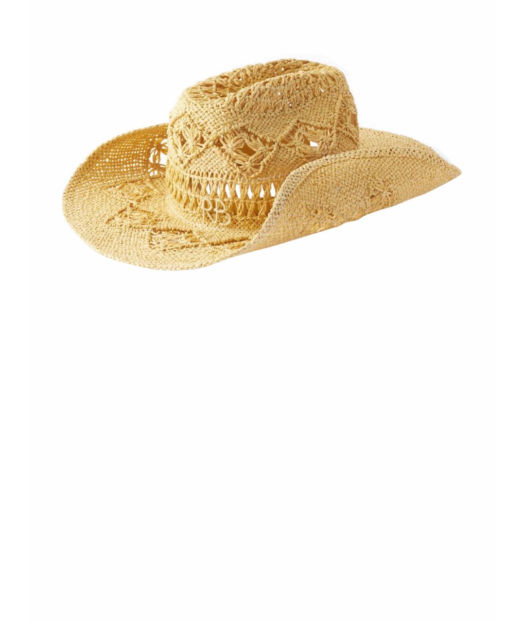 RUSLAN BAGINSKIY Бежевая соломенная шляпа, фото 1