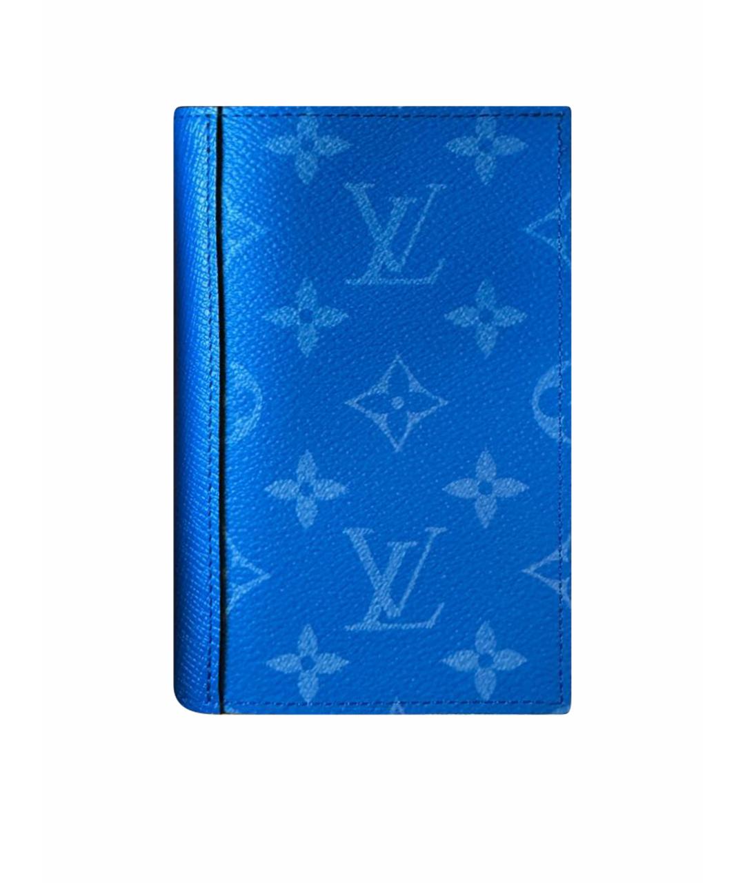 LOUIS VUITTON PRE-OWNED Синий кожаный кардхолдер, фото 1