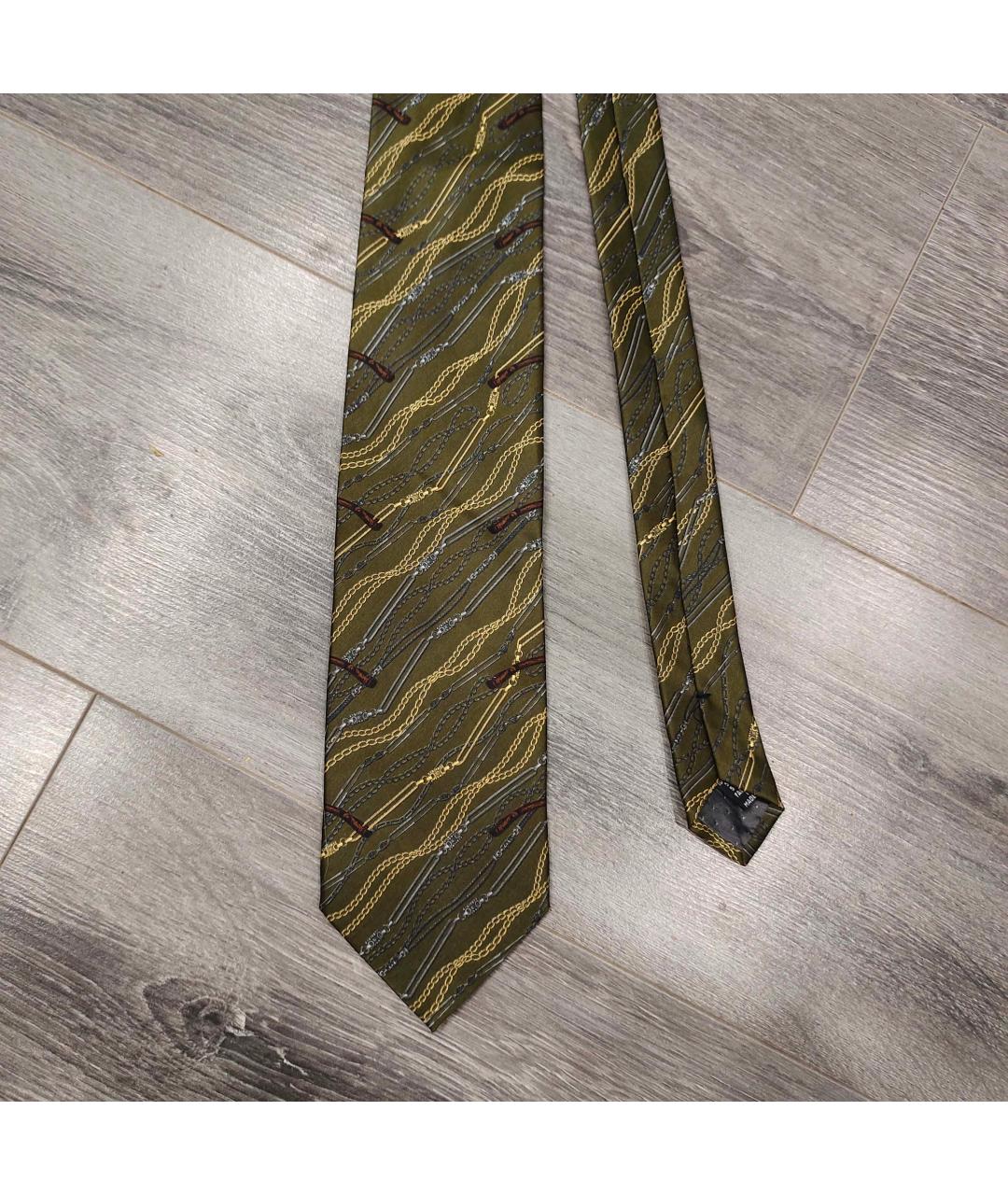 GIANFRANCO FERRE Зеленый шелковый галстук, фото 2