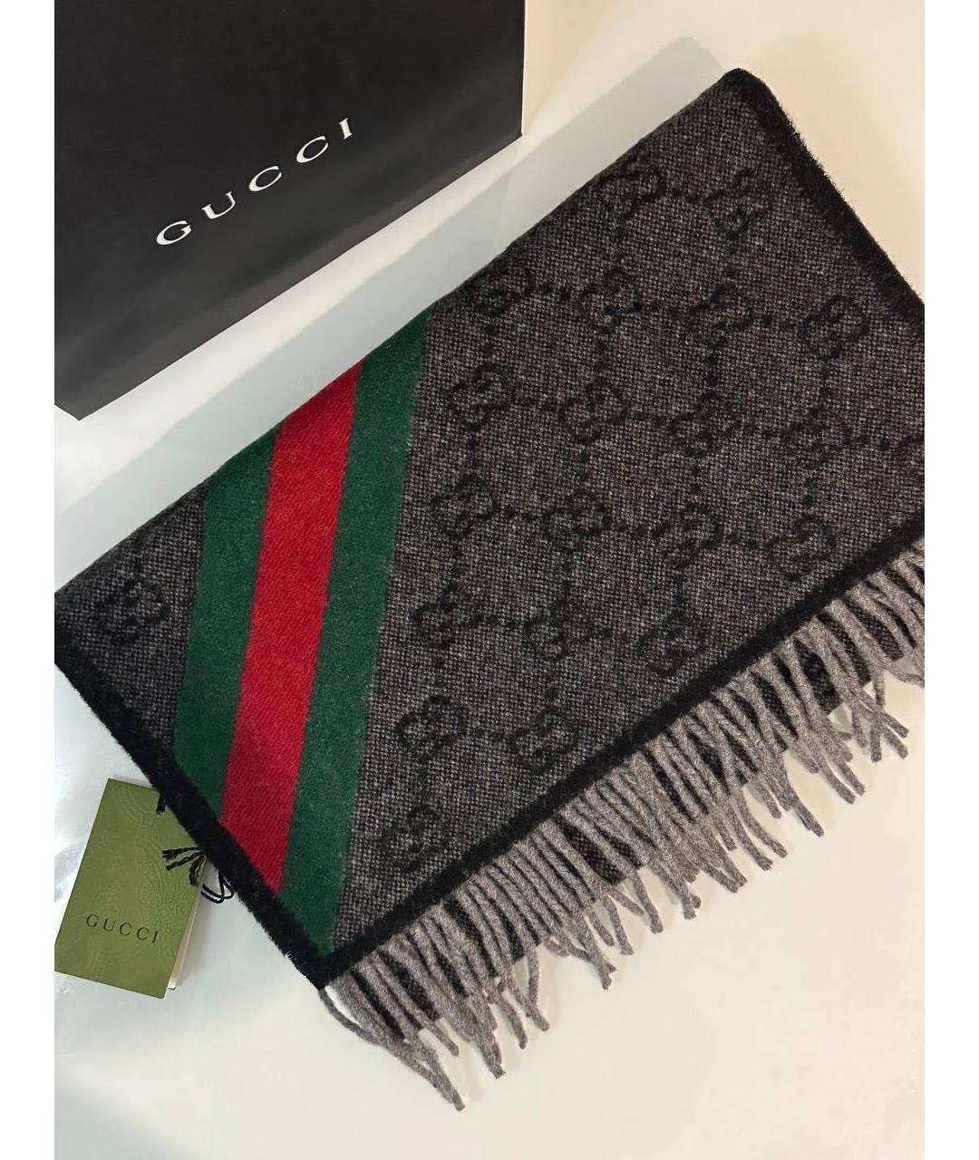 GUCCI Шерстяной шарф, фото 4