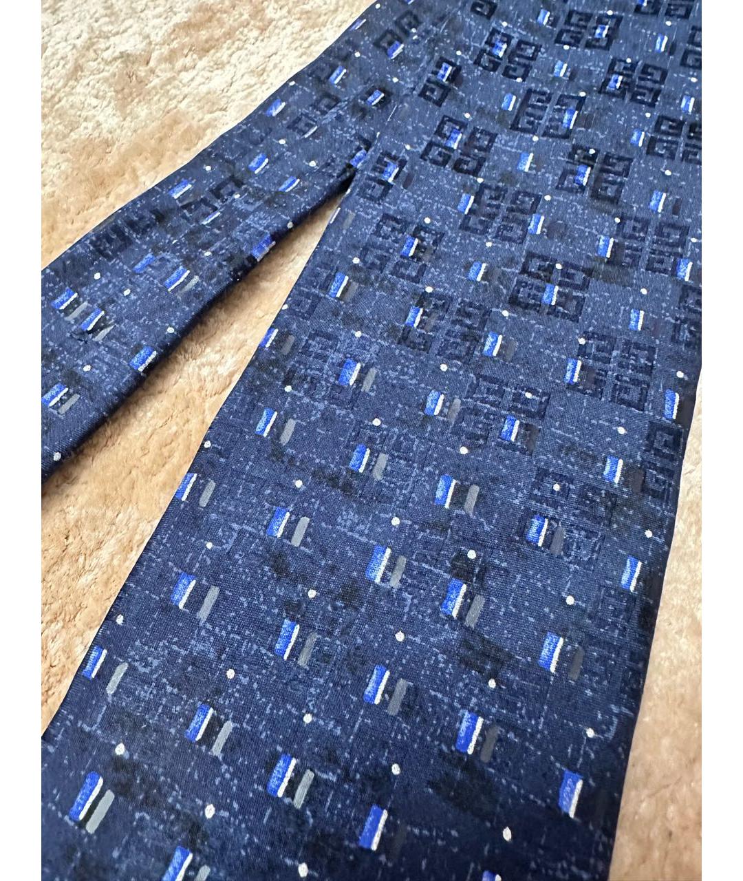 GIVENCHY Темно-синий шелковый галстук, фото 4