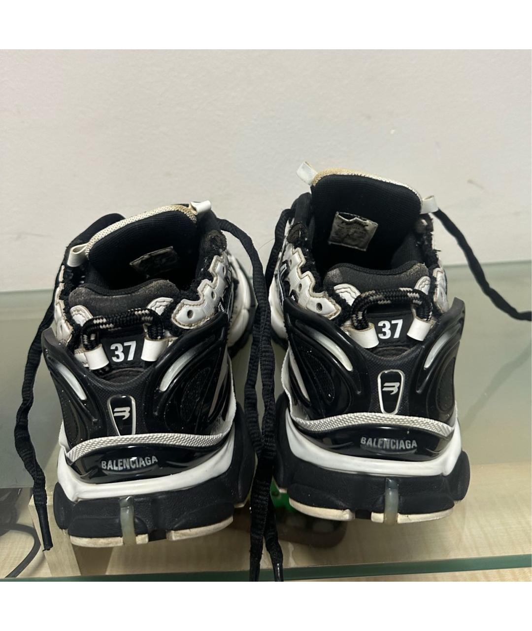 BALENCIAGA Черные текстильные кроссовки, фото 4