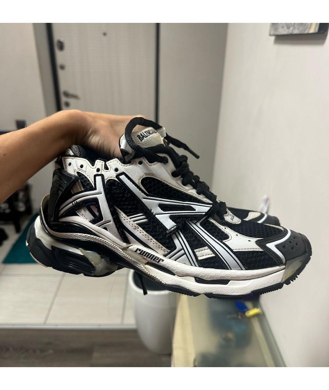 BALENCIAGA Черные текстильные кроссовки, фото 5