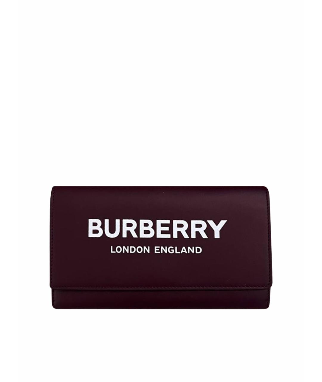 BURBERRY Бордовая сумка через плечо из лакированной кожи, фото 1