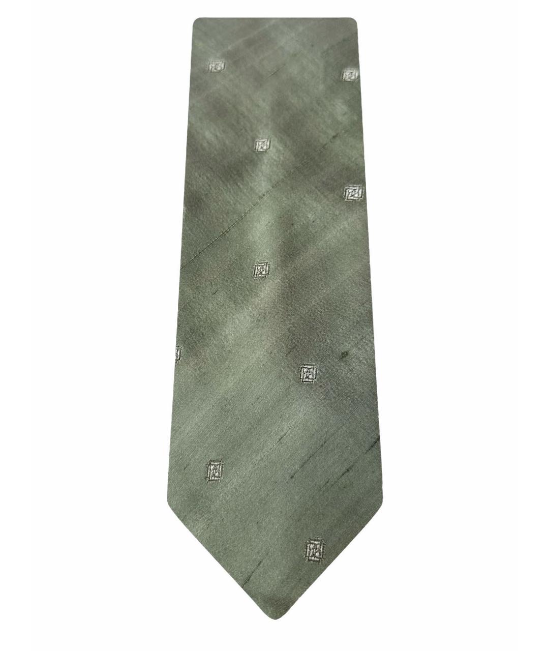 CERRUTI 1881 Зеленый шелковый галстук, фото 1