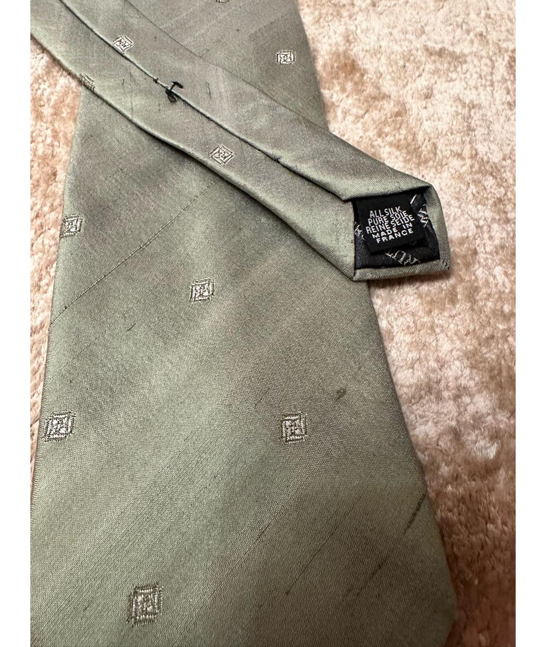 CERRUTI 1881 Зеленый шелковый галстук, фото 5