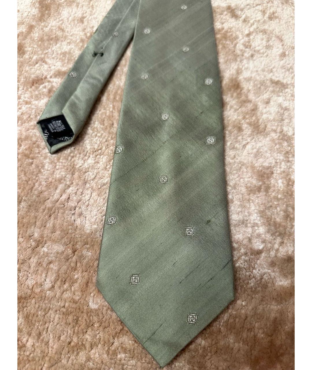 CERRUTI 1881 Зеленый шелковый галстук, фото 2
