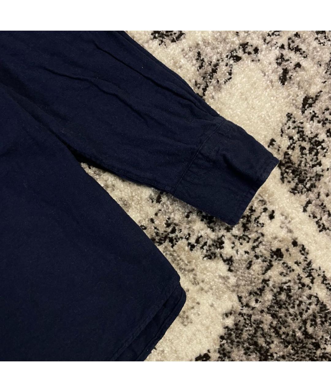 WOOLRICH Темно-синяя хлопковая кэжуал рубашка, фото 4