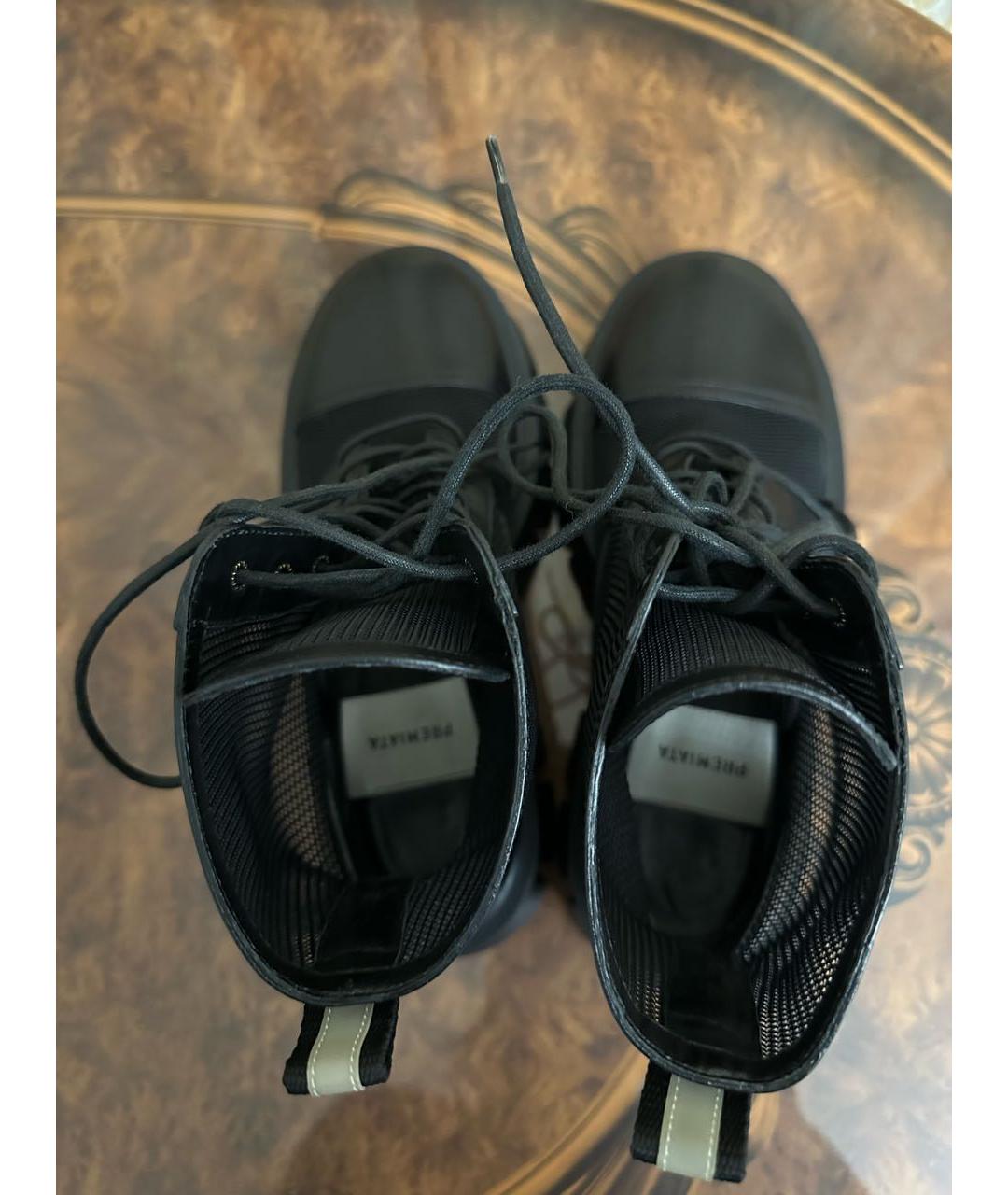PREMIATA Черные кожаные ботинки, фото 4
