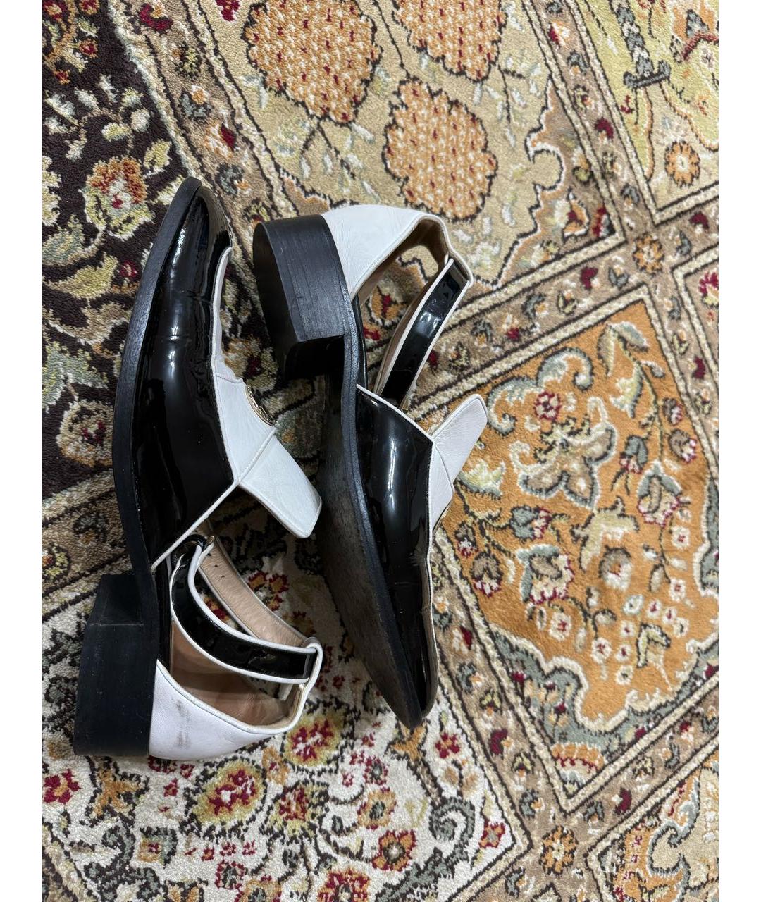 CHANEL PRE-OWNED Белые кожаные туфли, фото 8