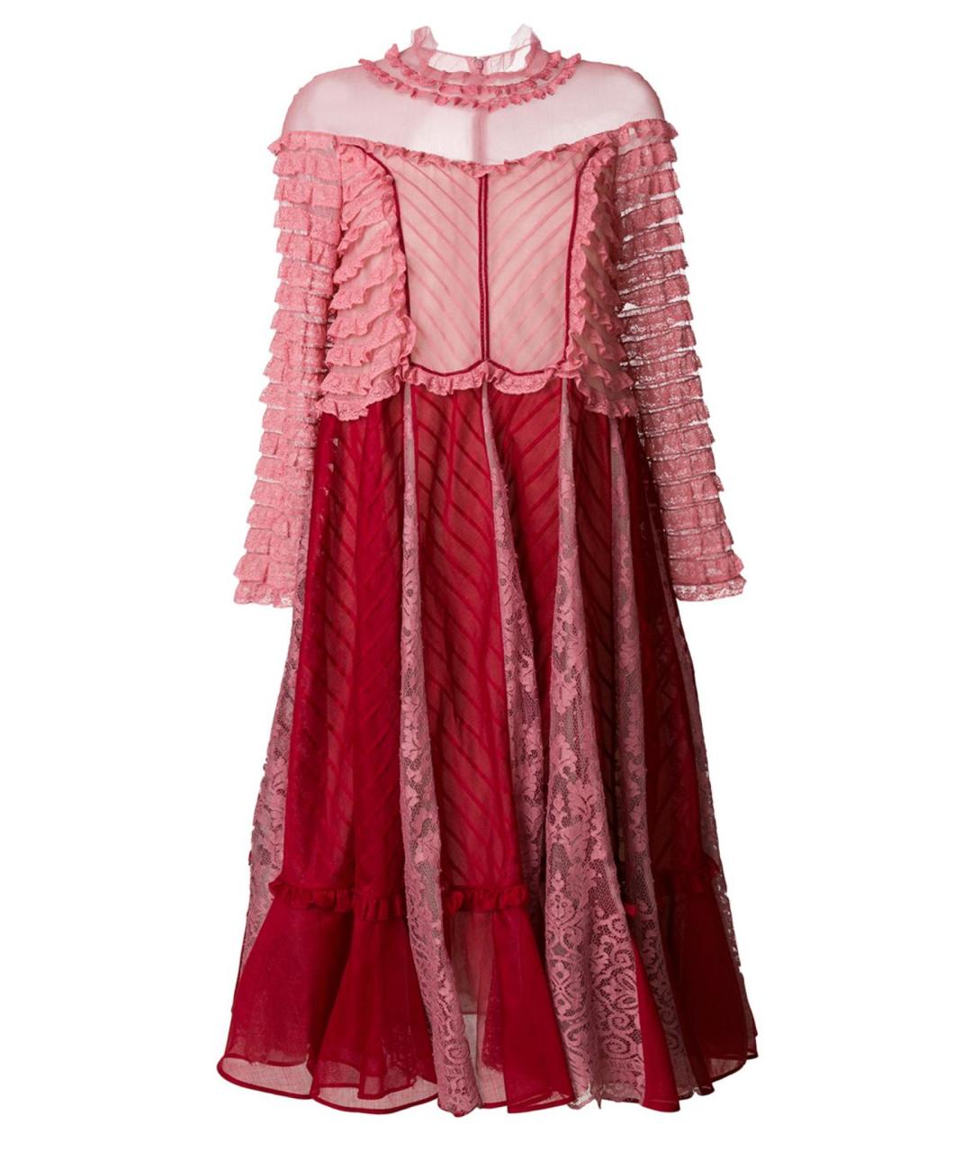 VALENTINO Мульти шелковое коктейльное платье, фото 1