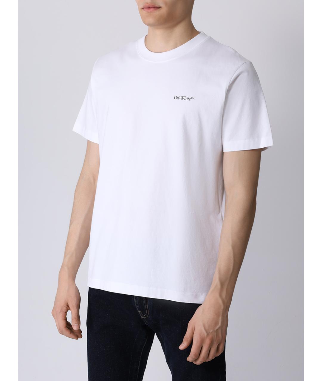 OFF-WHITE Белая футболка, фото 4